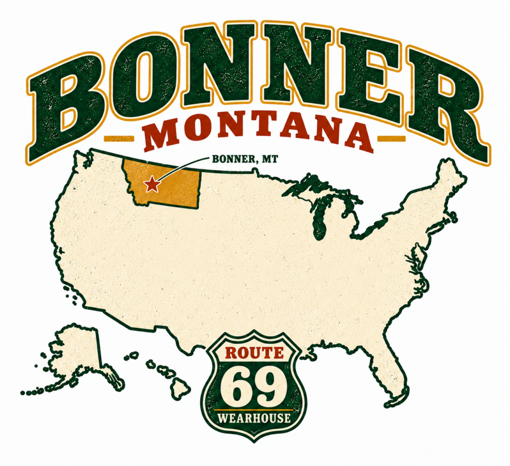 Back of Bonner Saw Mill white tee